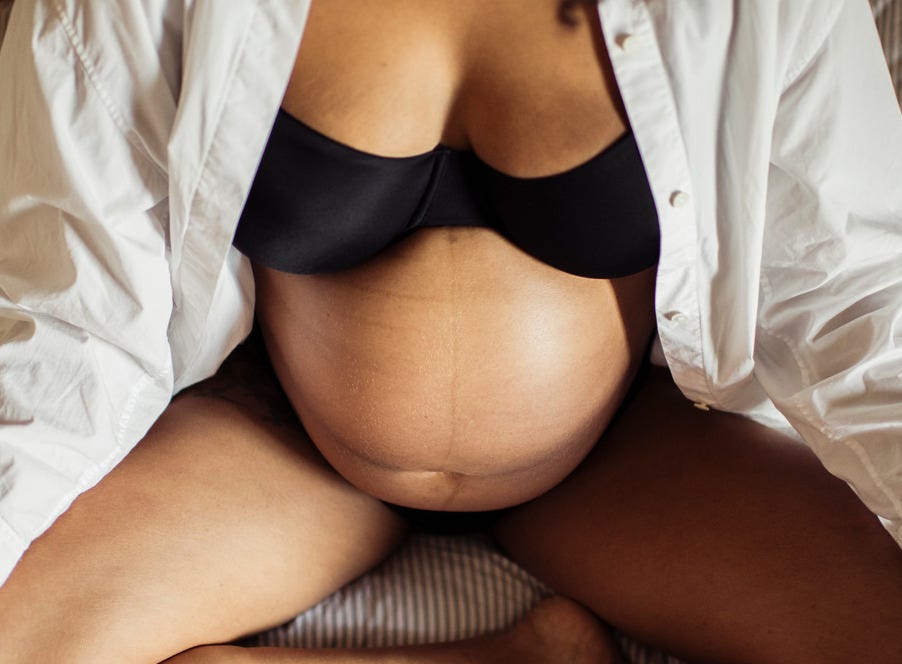 a pregnant woman
