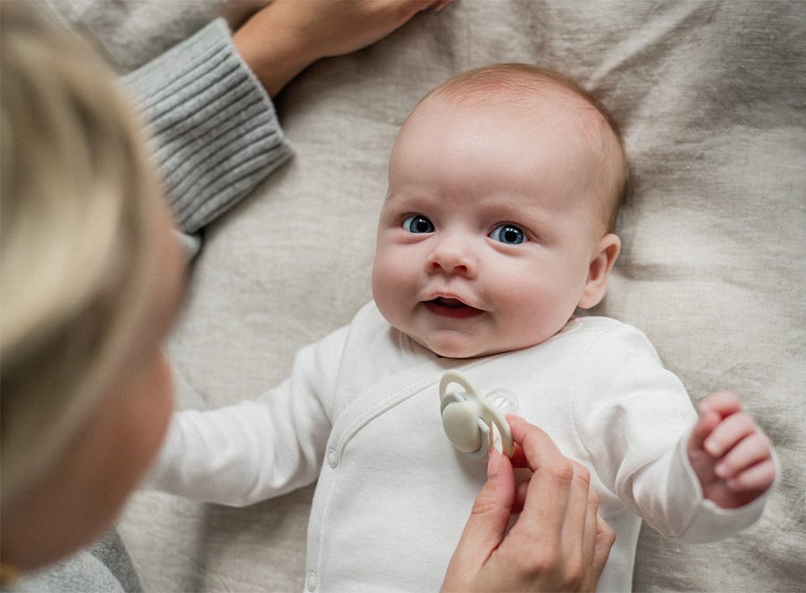 a smiling baby