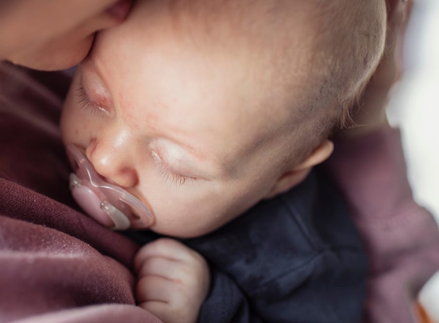 a sleeping baby