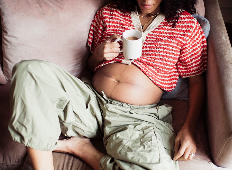 a pregnant woman