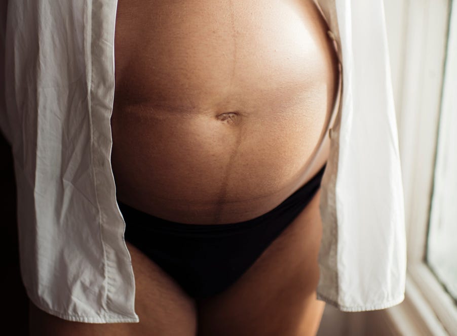a pregnant woman