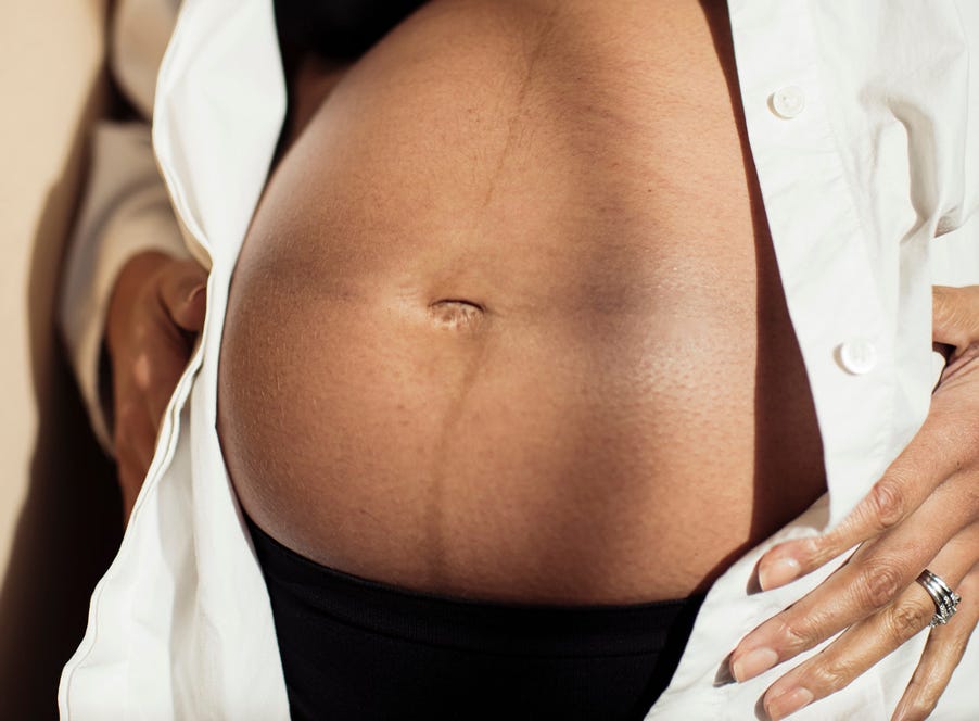 a pregnant woman