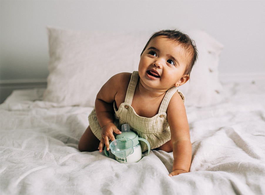 a crawling baby