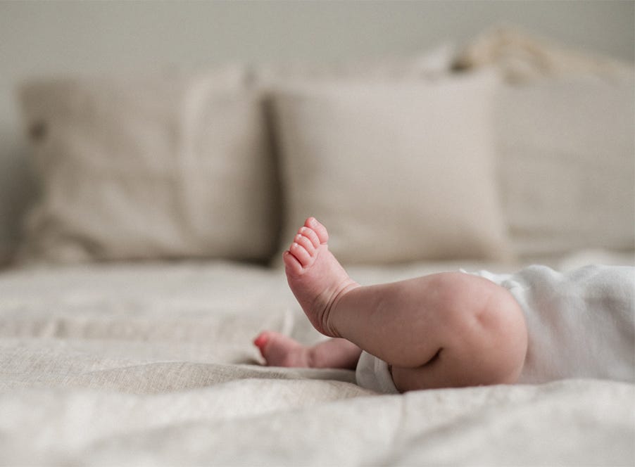 a baby's legs