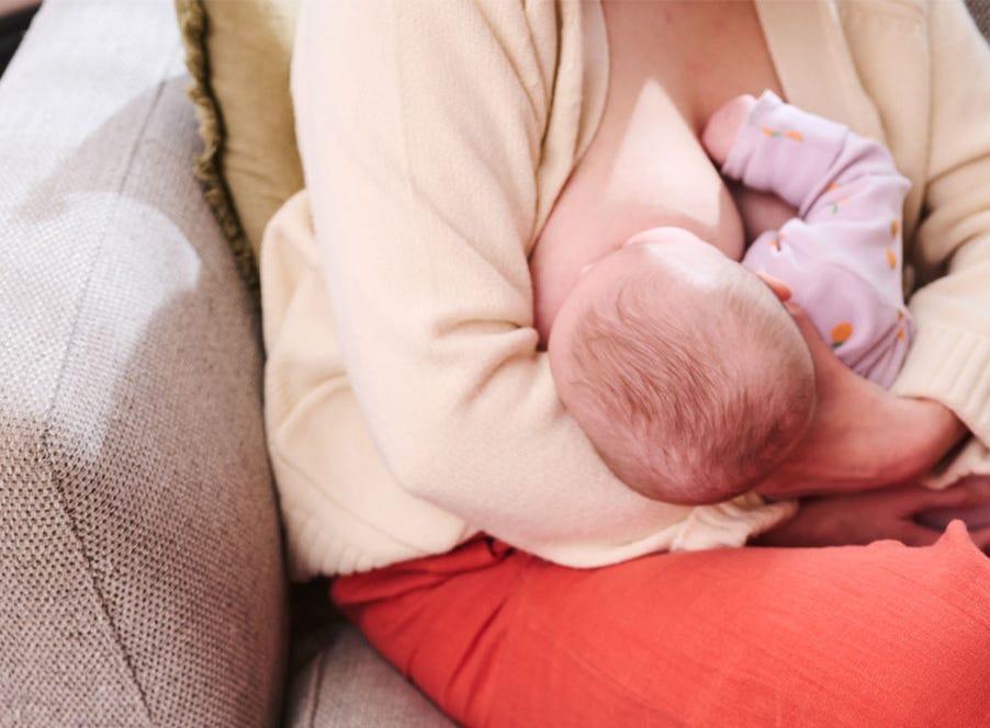 a mum breastfeeding