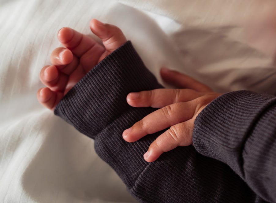 a baby's hands