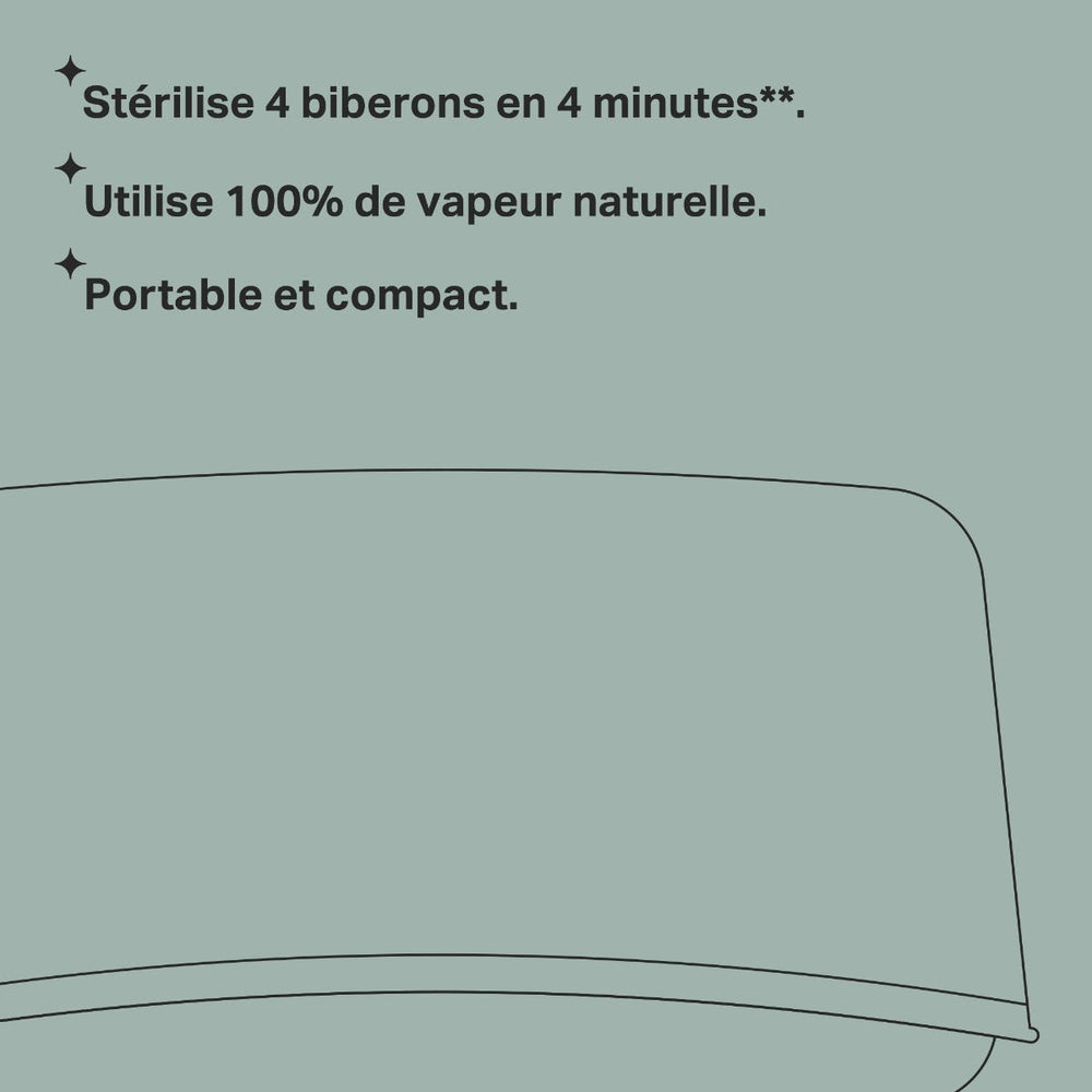 dessin de Stérilisateur à vapeur pour micro-ondes avec points de référence