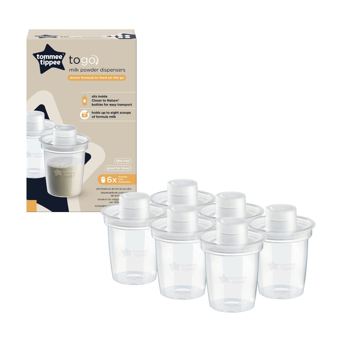 Milk Powder Dispensers 6 Pack