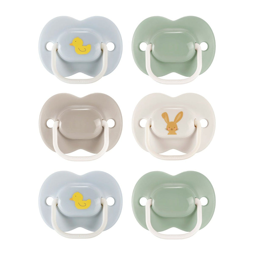 Soothers on a white background