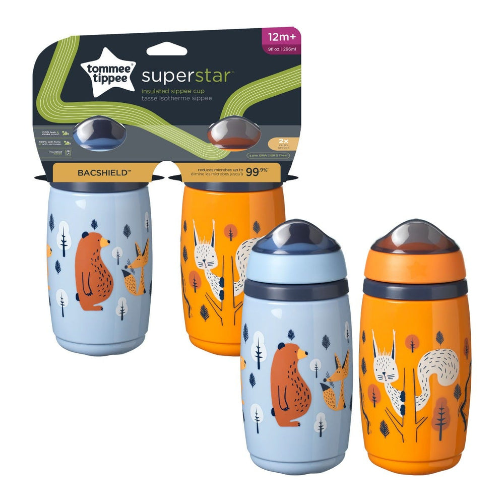 Superstar Insulated Sippy Cups with packaging