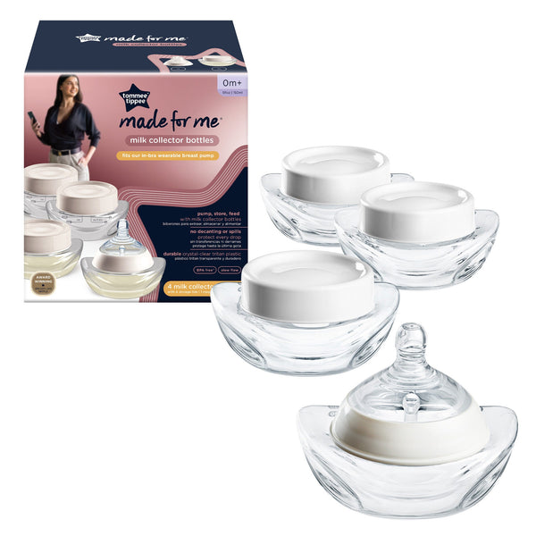 4 bouteilles de lait sur fond blanc