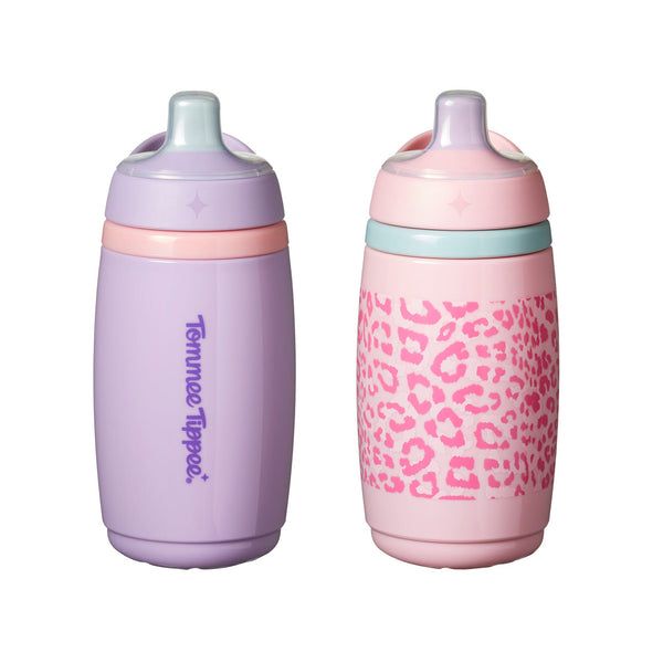 Two Tommee Tippee Insulated Active Spout Cups against a white background