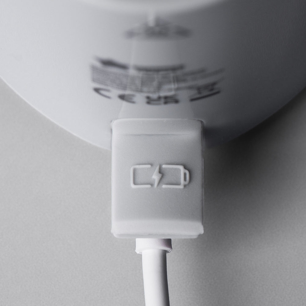 Close up image of the USB charging port on a LetsGo bottle warmer