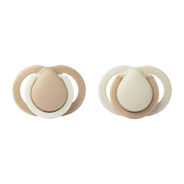 Pacifiers on a white background