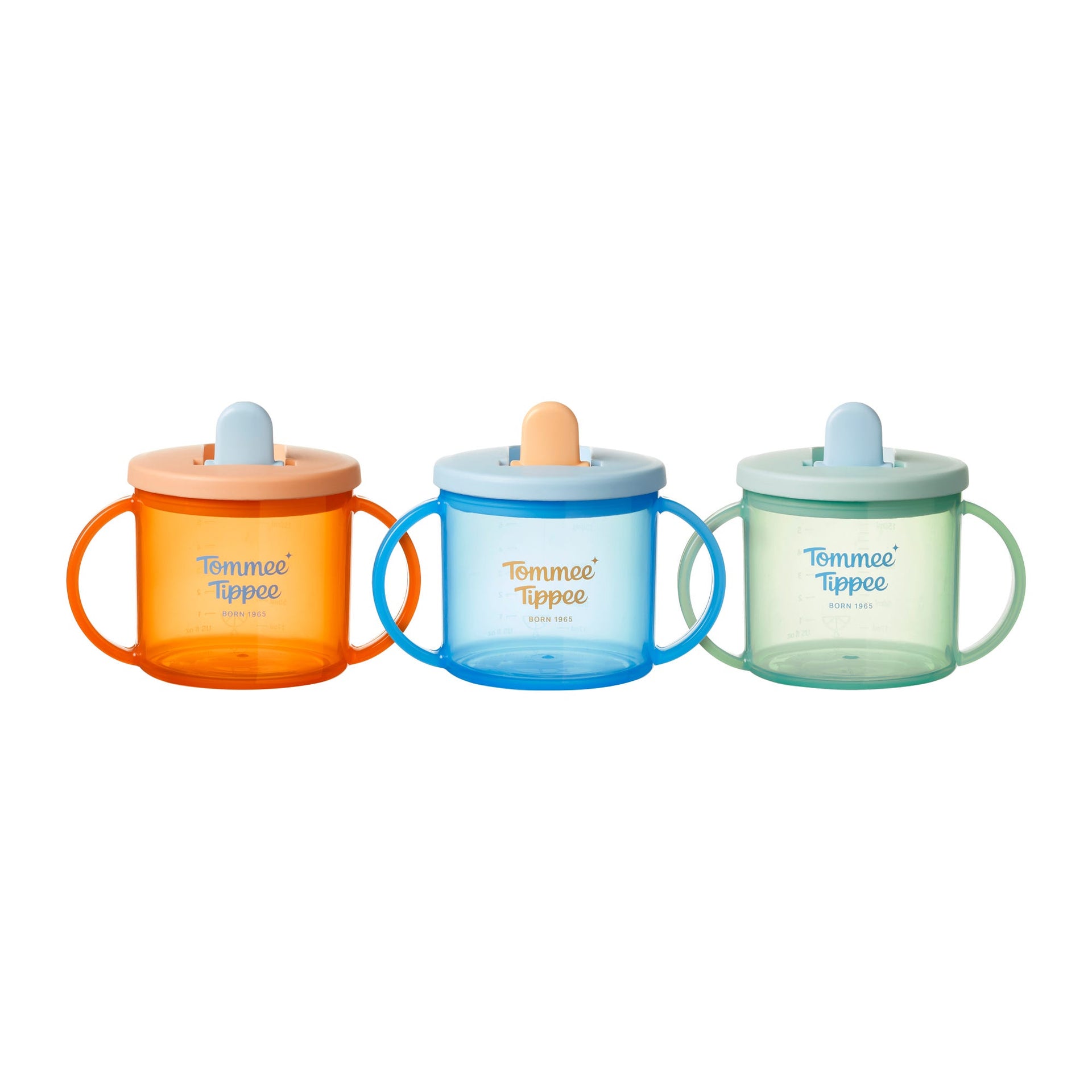 First Cup 190ml 4m+ Orange Green 3 pack