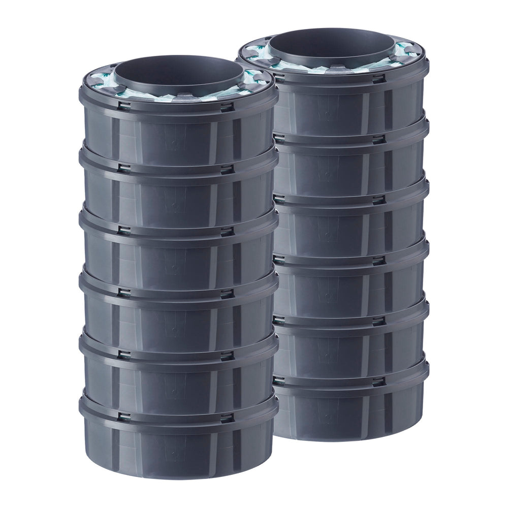Cassettes de recharge Twist and Click sur fond blanc