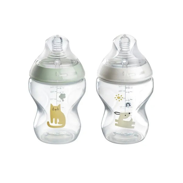 Biberons Natural Start sur fond blanc
