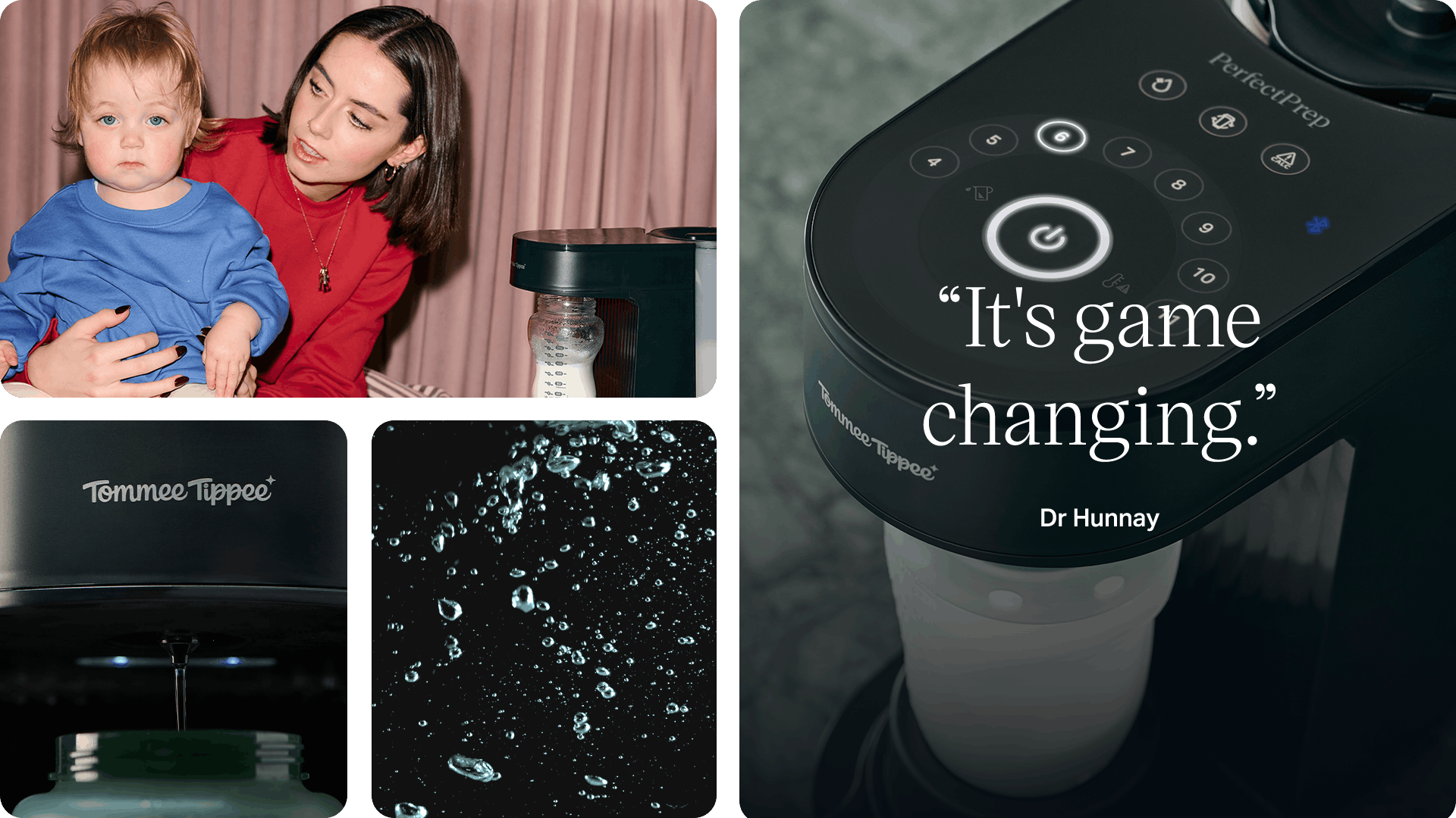 Grid image of Perfect Prep® with the copy 'It's game changing - Dr Hunnay' on top
