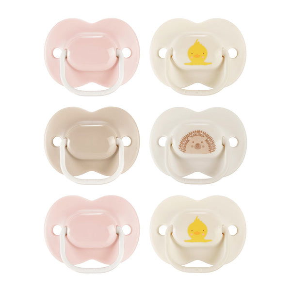 Sucettes sur fond blanc