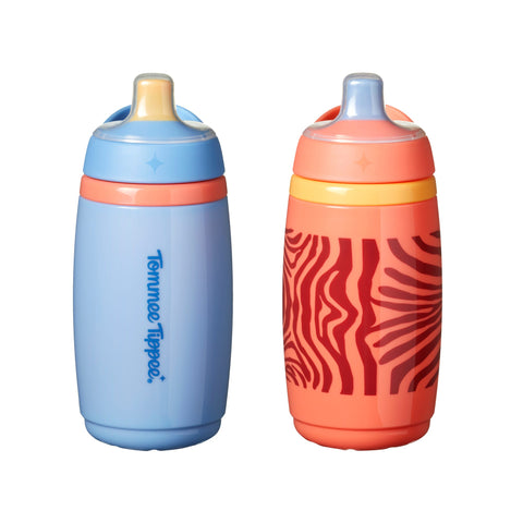 Two Tommee Tippee Insulated Active Spout Cups against a white background