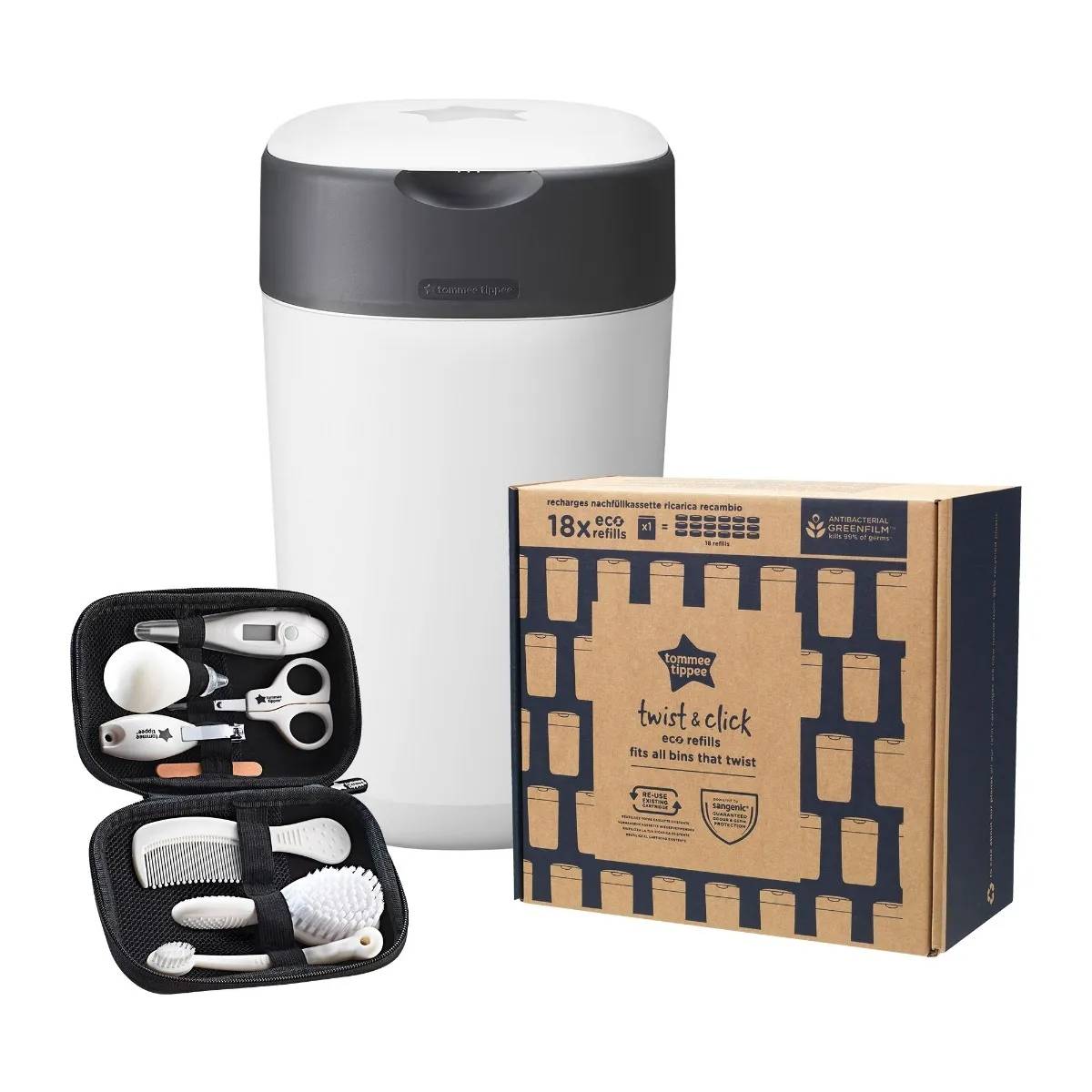 Nappy Disposal Bin & 18 Refills Bundle