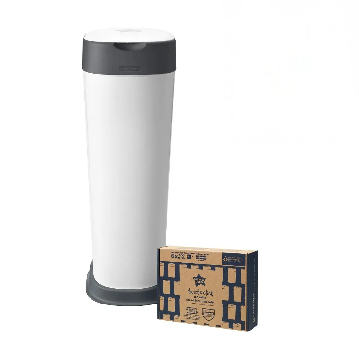 Nappy Disposal Bin & 6 Refills Bundle