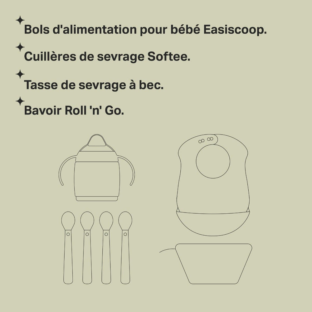Dessin des lignes clés du kit de sevrage avec puces