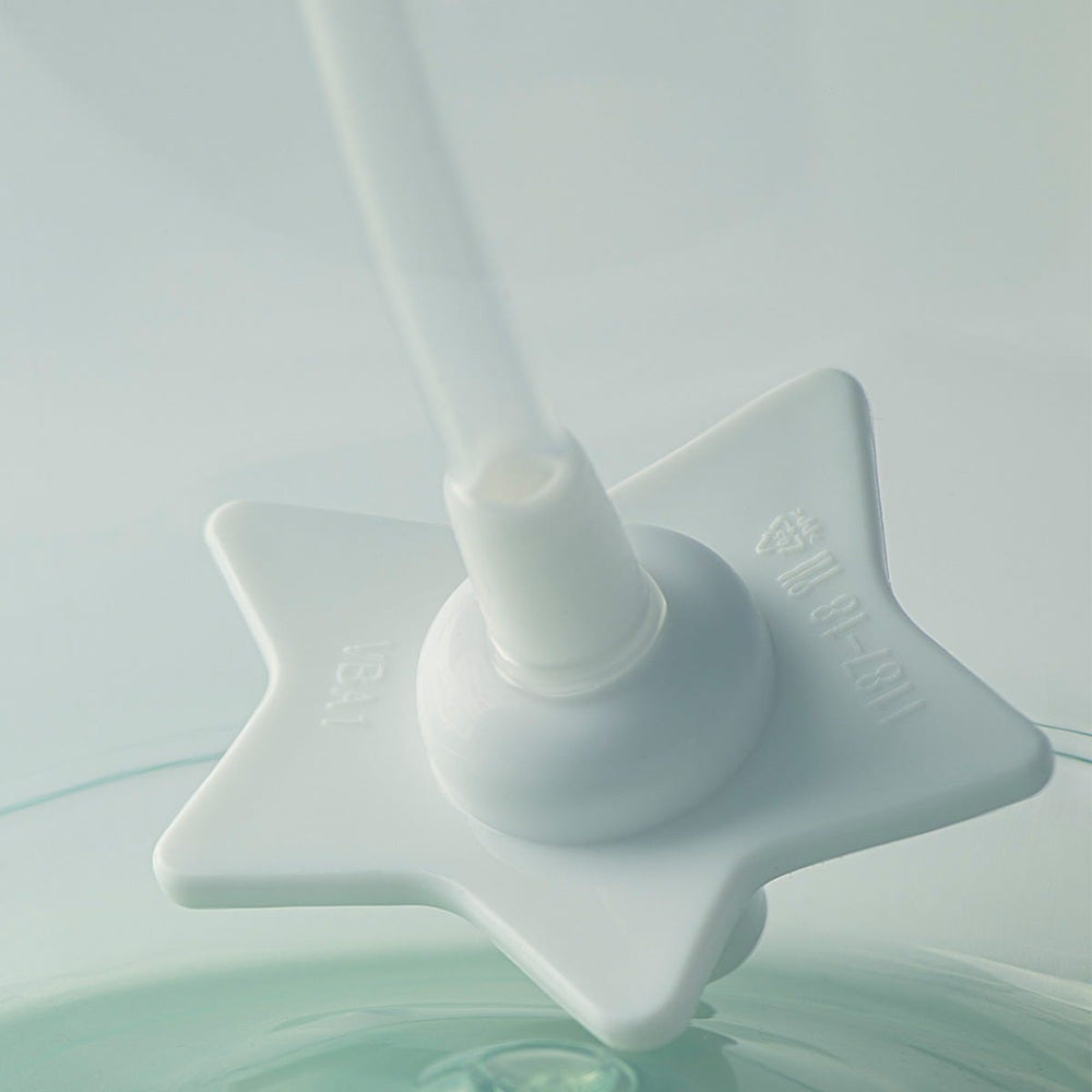 Close up of the weighted straw inside the cup