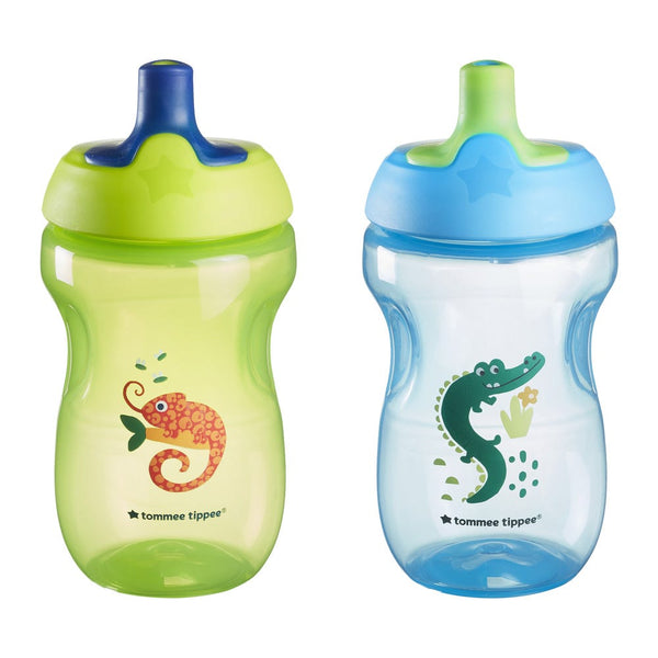 Two sportee bottles against a white background