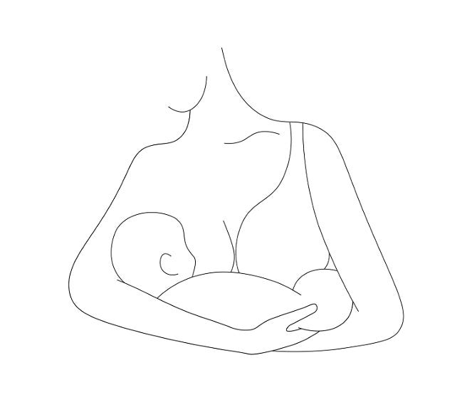 cradle hold breastfeeding