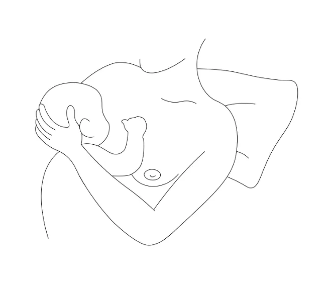 laid back breastfeeding
