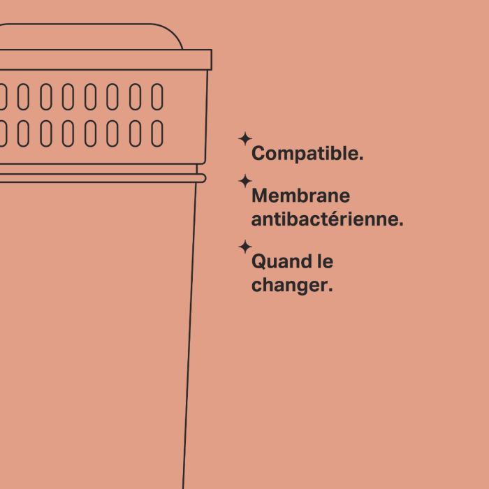Image du filtre avec des caractéristiques à puces