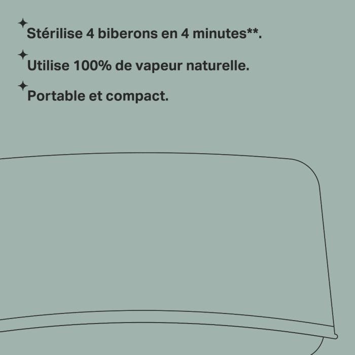 dessin de Stérilisateur à vapeur pour micro-ondes avec points de référence