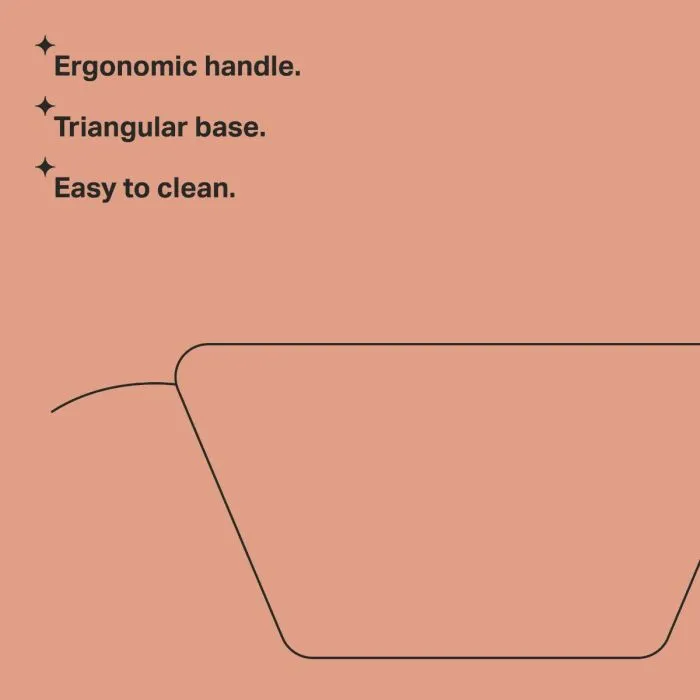 Easy scoop bowl key line drawing with bullet points