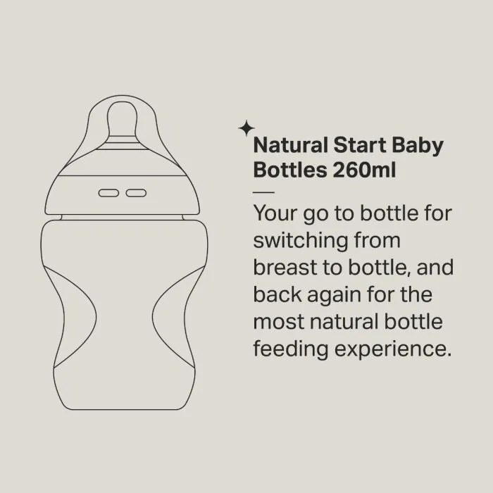 Natural Start Bottle infographic