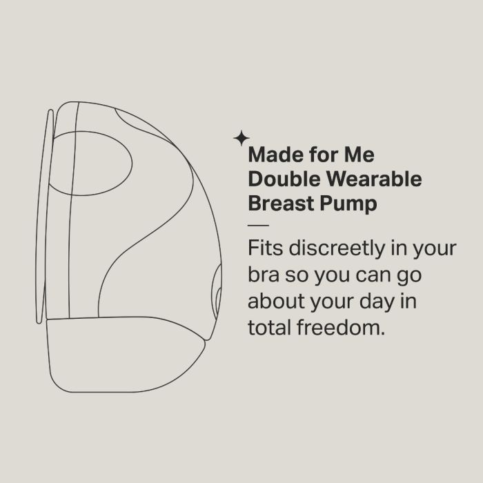 Double wearable breast pump infographic