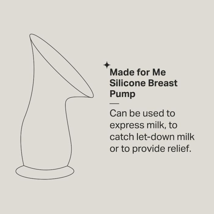 Silicone breast pump