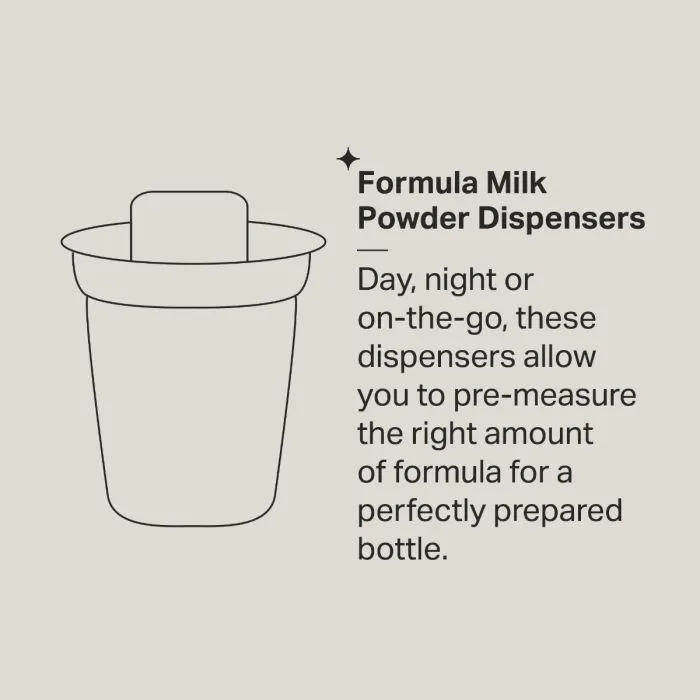 Formula milk powder dispensers infographic