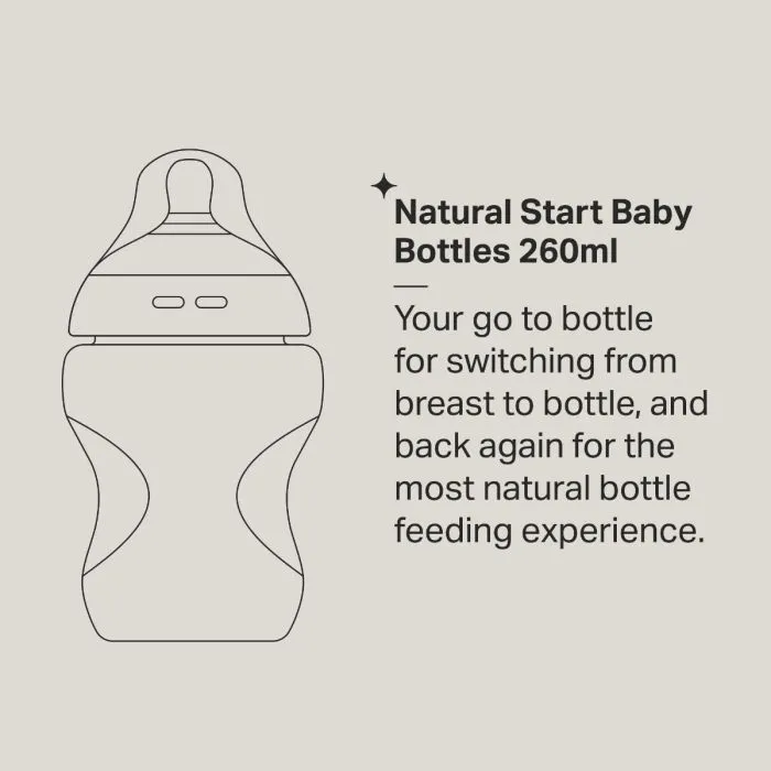 Natural Start baby bottle infographic