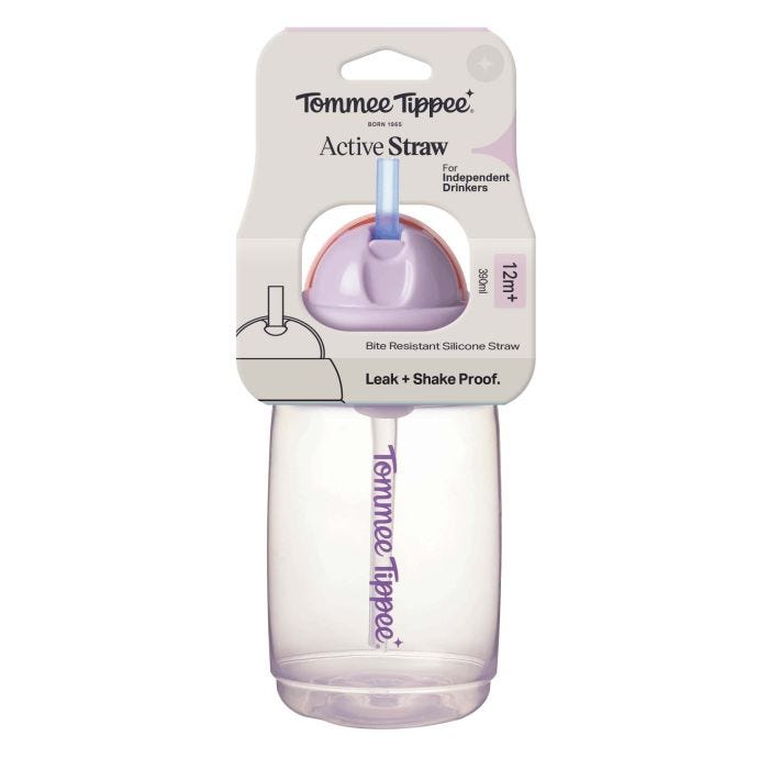 Active Straw Cup in it&apos;s packaging against a white background