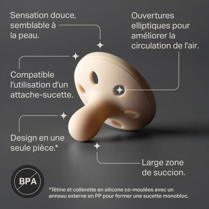 Sucette en forme de sein