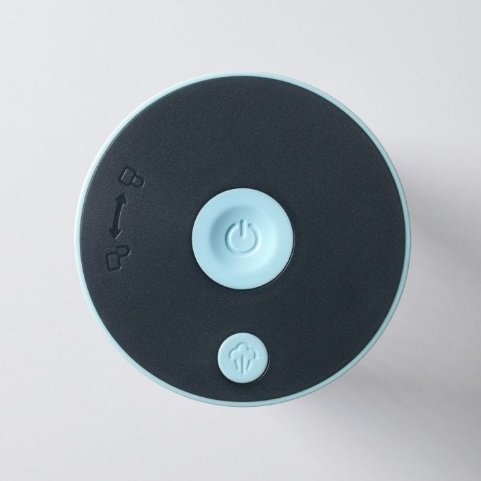 Aerial view of Colicsoothe lid on a grey background