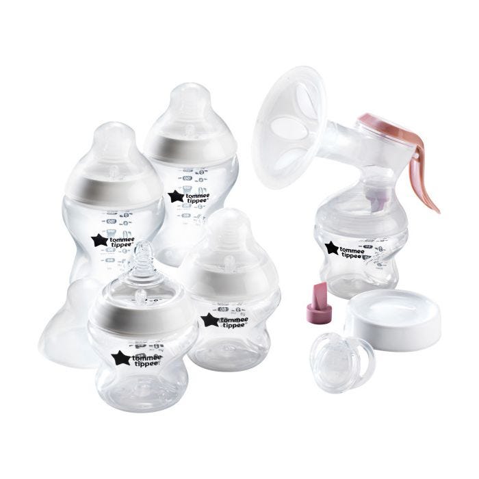 All Closer to Nature Breastfeeding Kit components on a white background