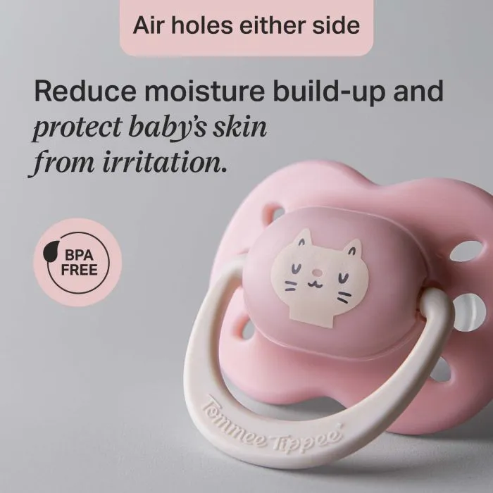Ultimate Fit paci with information on the extra air holes.