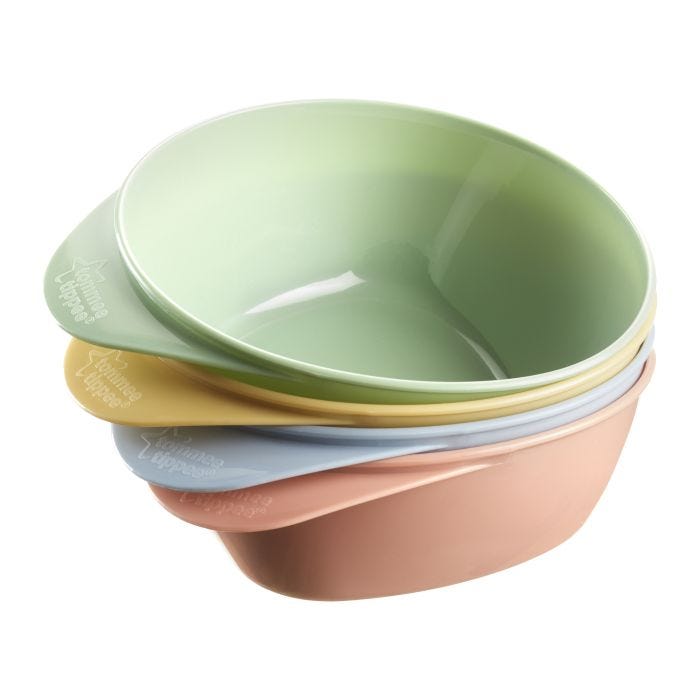 Easy scoop bowls on a white background