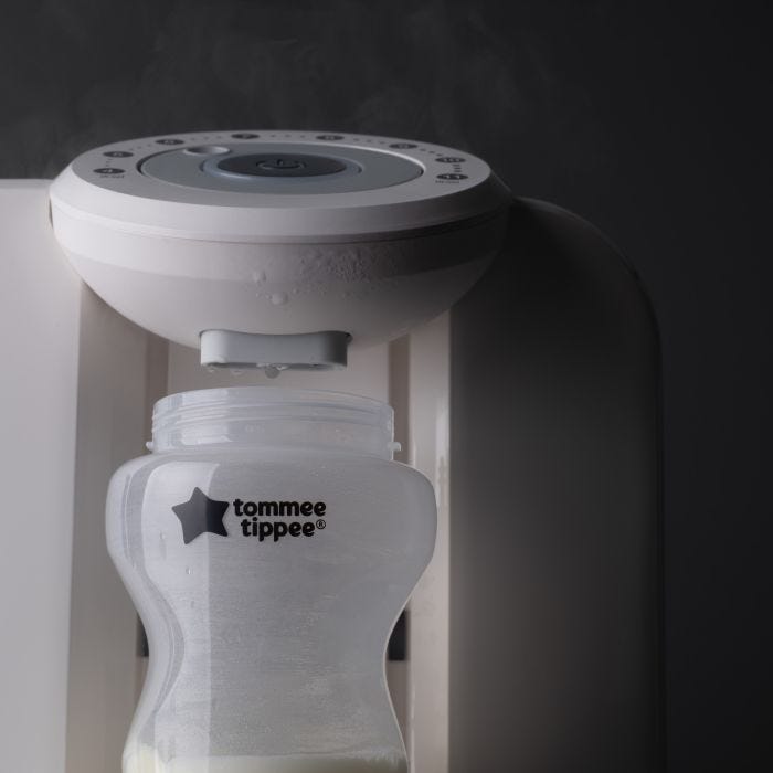 White Perfect Prep Original avec un biberon ouvert