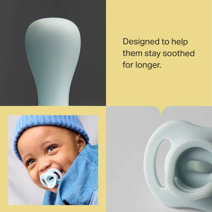 Close-up shots of the Ultra-light StayPut pacifier