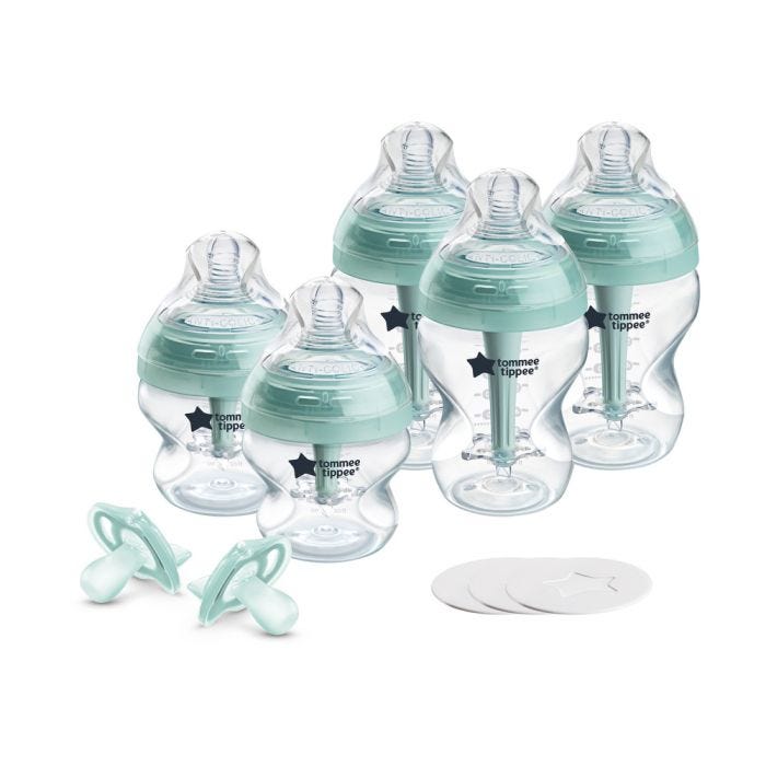Fussy Baby Bottle Set contents against a white background