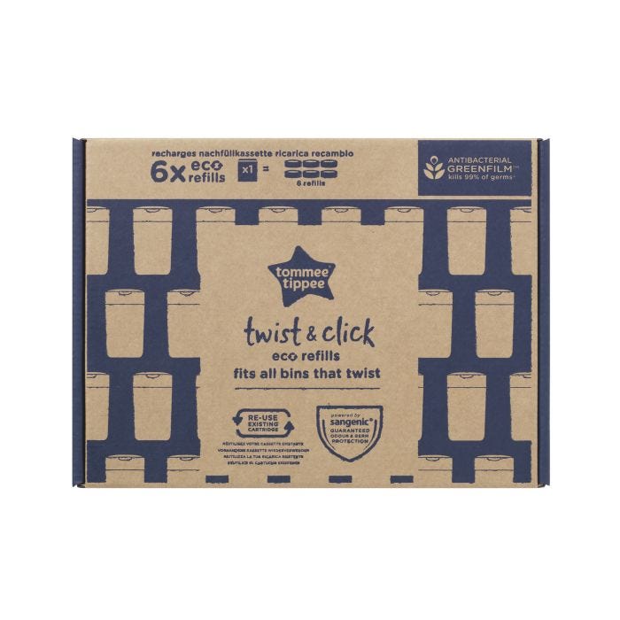 Twist & Click Refills packaging box against a white background
