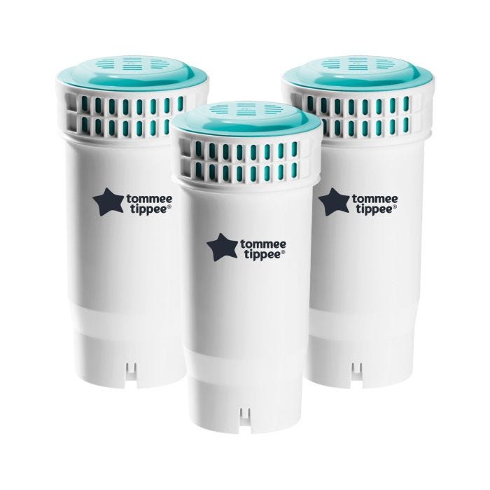 Three Perfect Prep Filters with a lasts up to 9 months roundel on a white background.